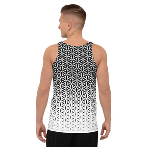 Flower Of Life Black & White Sublimation Tank Top