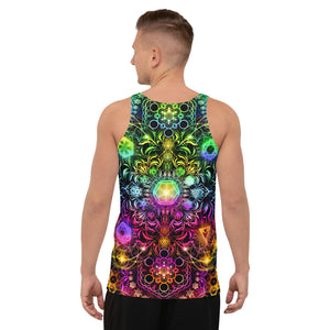 Elements Rainbow Neon AOP Tank Top - Yantrart Design