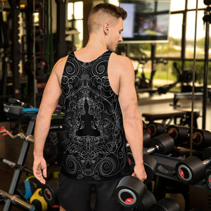 Nurturing Black Sublimation Tank Top - Dimance Art