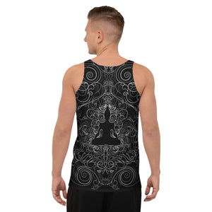 Nurturing Black Sublimation Tank Top - Dimance Art