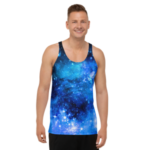 Blue Galaxy AOP Tank Top
