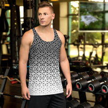 Load image into Gallery viewer, Flower Of Life Black &amp; White Sublimation Tank Top
