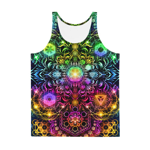 Elements Rainbow Neon AOP Tank Top - Yantrart Design