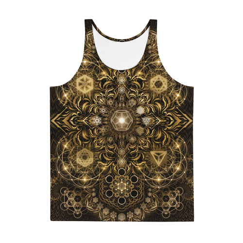 Elements Gold AOP Tank Top - Yantrart Design