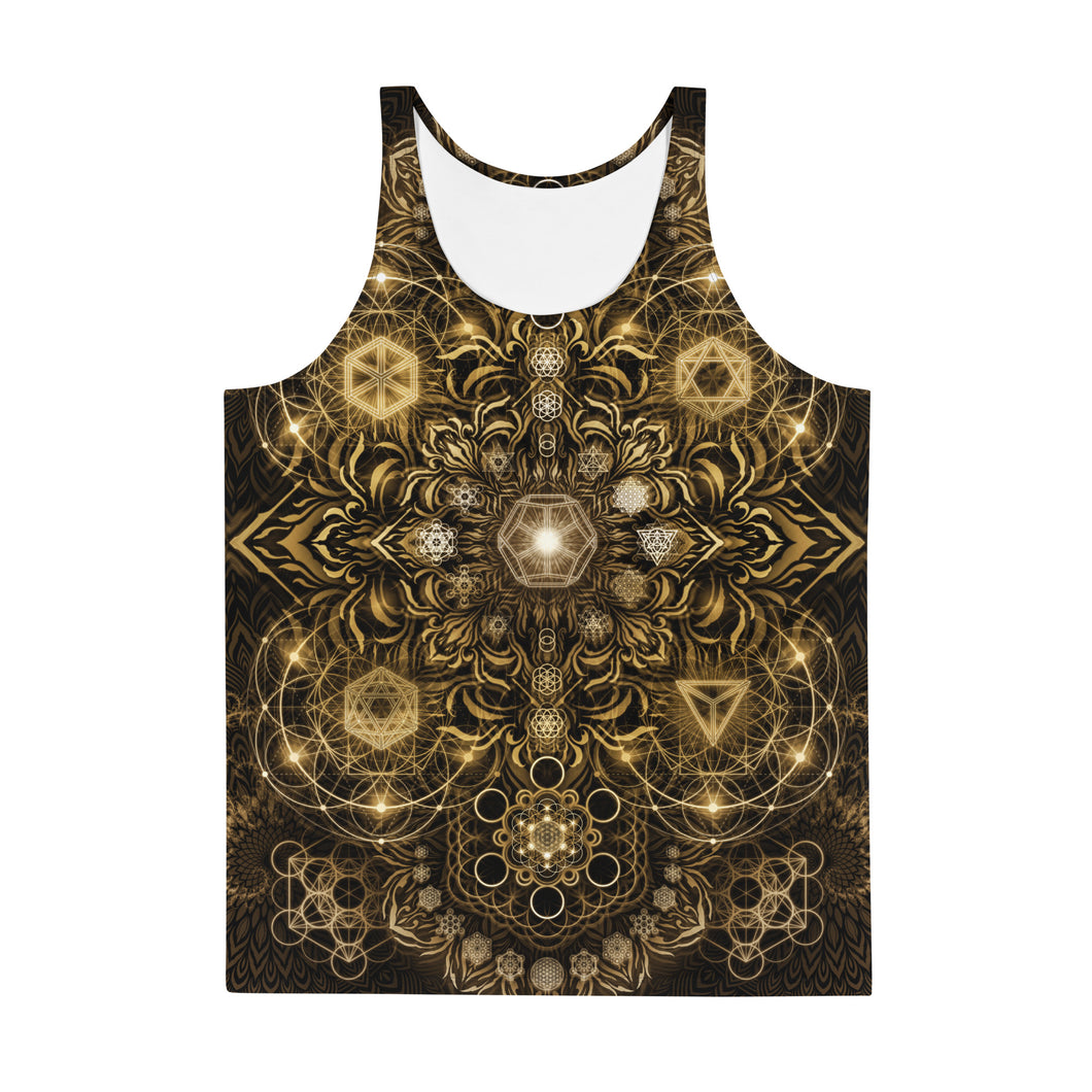 Elements Gold AOP Tank Top - Yantrart Design