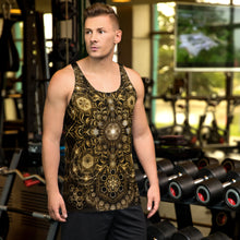 Load image into Gallery viewer, Elements Gold AOP Tank Top - Yantrart Design