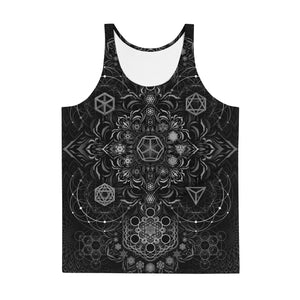 Elements Black AOP Tank Top - Yantrart Design
