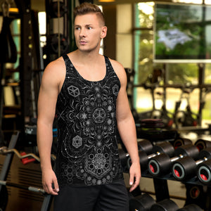 Elements Black AOP Tank Top - Yantrart Design