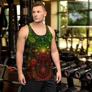 Elements Rasta Sublimation Tank Top - Yantrart Design