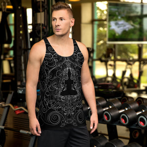 Nurturing Black Sublimation Tank Top - Dimance Art