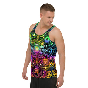 Elements Rainbow Neon AOP Tank Top - Yantrart Design