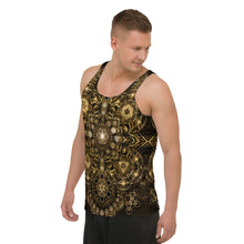 Load image into Gallery viewer, Elements Gold AOP Tank Top - Yantrart Design