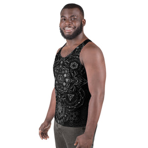 Elements Black AOP Tank Top - Yantrart Design