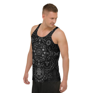 Elements Black AOP Tank Top - Yantrart Design