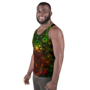 Elements Rasta Sublimation Tank Top - Yantrart Design