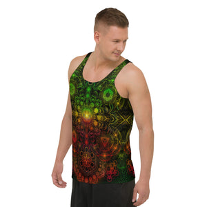 Elements Rasta Sublimation Tank Top - Yantrart Design