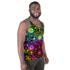 Elements Rainbow Neon AOP Tank Top - Yantrart Design