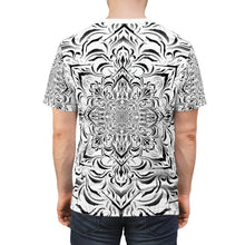 Load image into Gallery viewer, Tibetan Ornament White AOP Crew - Yantrat Design