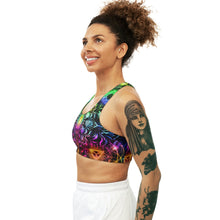 Load image into Gallery viewer, Elements Rainbow Sublimation Sports Bra - Yantrat Design