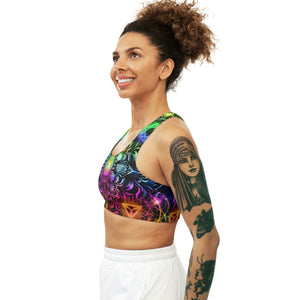 Elements Rainbow Sublimation Sports Bra - Yantrat Design
