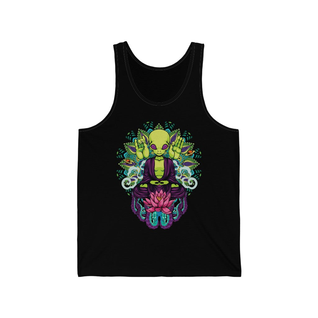 Meditating Alien Tank Top
