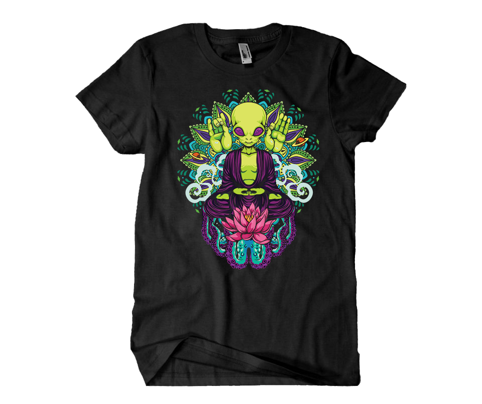 Meditating Alien T-Shirt