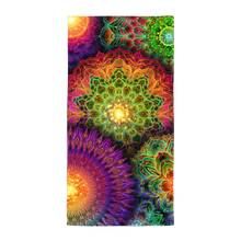 Load image into Gallery viewer, Chromatic Bloom AOP Beach Towel